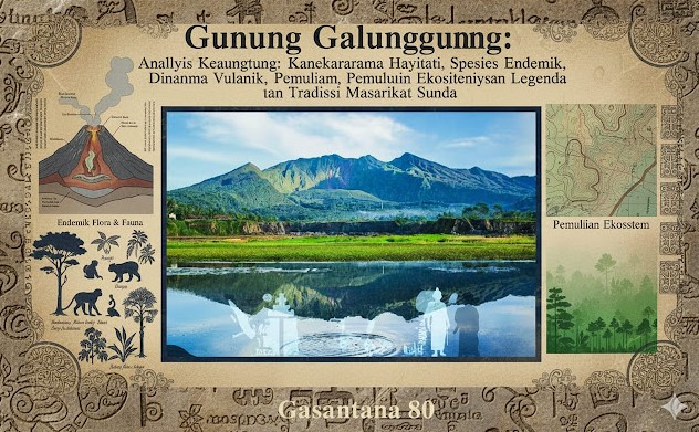 Gunung Galunggung: Keanekaragaman Hayati, Dinamika Vulkanik, Pemulihan Ekosistem, dan Dimensi Budaya Masyarakat Sunda